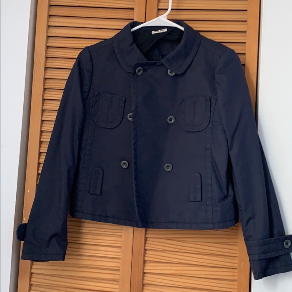 Miu miu cotton cropped jacket